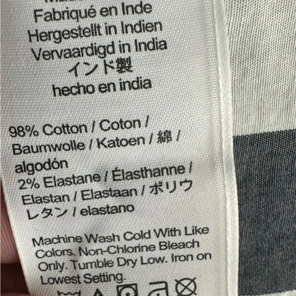 JCrew Navy & White Gingham Plaid Shirt Dress (Women’s Size 4) - Picture 6 of 6